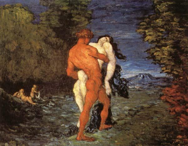 Paul Cezanne L'Enlevement France oil painting art